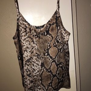 Snake print tank